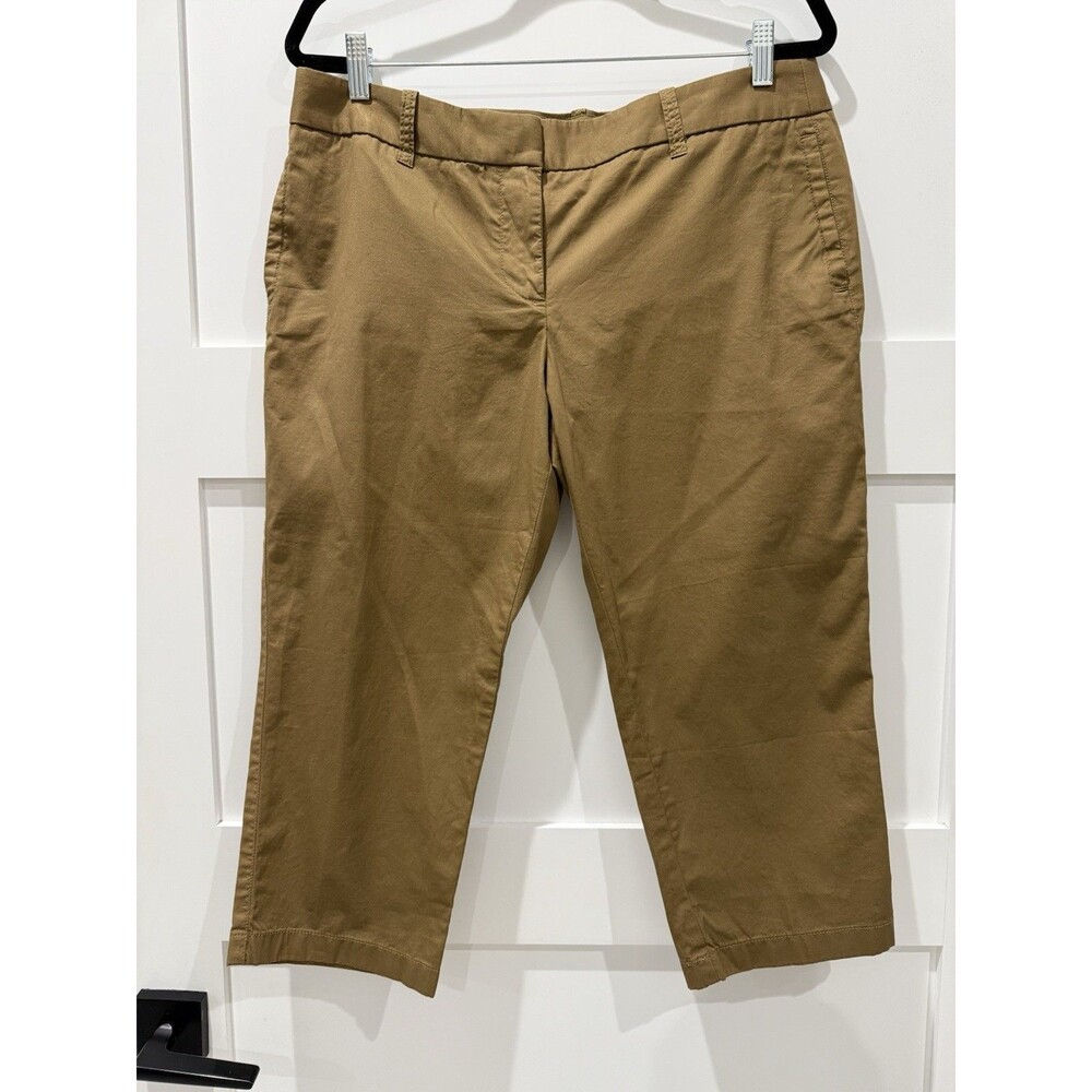 J Crew brown-greenish hue Capri Pants NWT,size 12